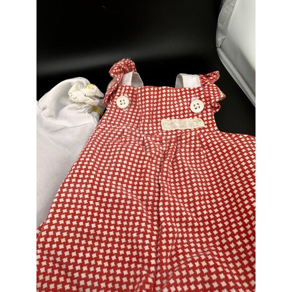 Vtg 1983 Cabbage Patch Kids Red White Plaid With Lacy Shirt Romper Coleco-1 - Picture 3 of 15
